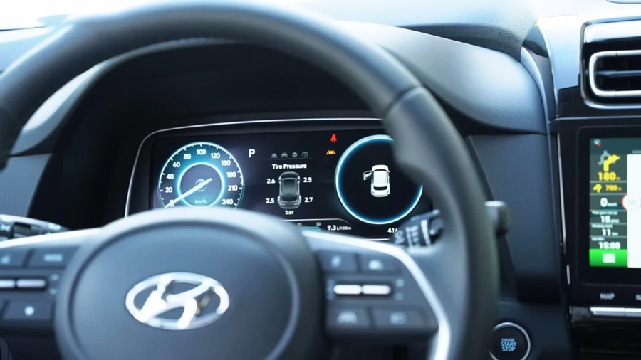 Cụm đồng hồ Full Digital 10,25 inch trên xe Creta Cao cấp